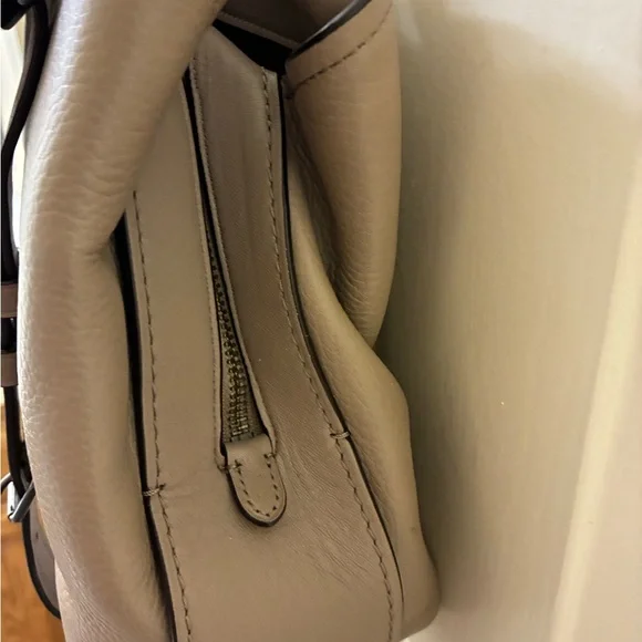 COACH Brooklyn Carryall Turnlock Shoulder Hand 2way Bag Leather BEIGE NWOT - Picture 6 of 16